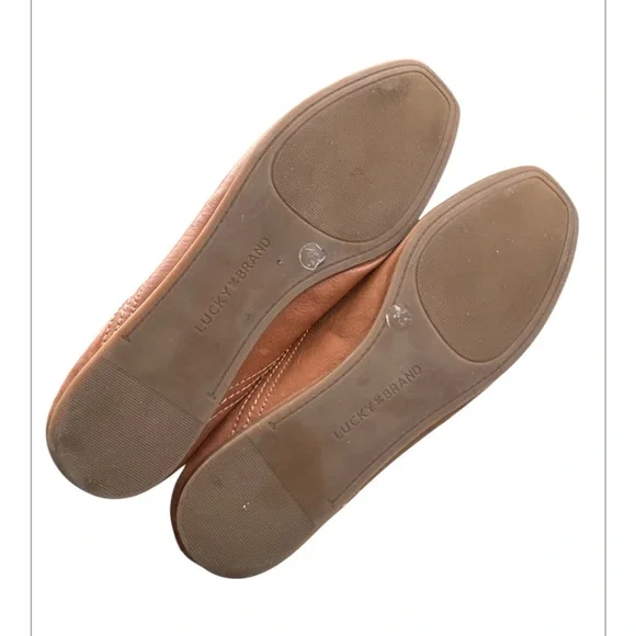 LUCKY BRAND Alba ballet flats brown leather Size 7.5 - Picture 4 of 6